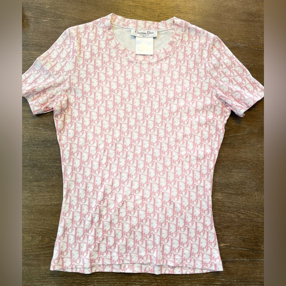 Dior Tops - Christian Dior Boutique Pink Monogram Top